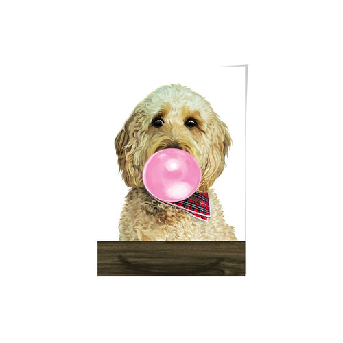 Crown and Paw - Framed Poster Custom Pet with Bubblegum Portrait - Framed Poster