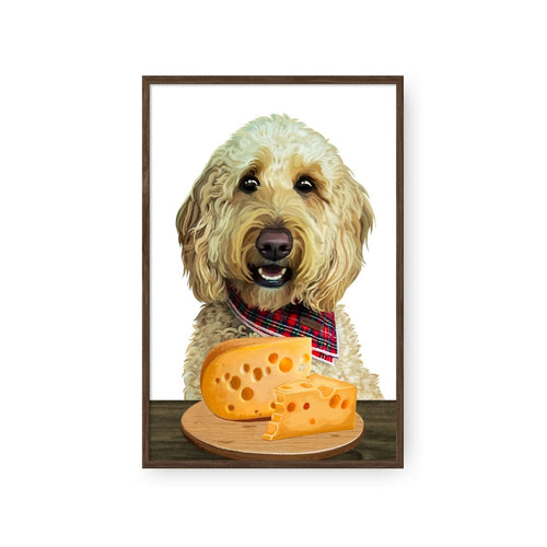 Crown and Paw - Framed Poster Custom Pet with Cheese Portrait - Framed Poster