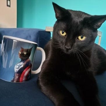 Crown and Paw - Mug Captain Pawmerica - Custom Mug 11oz
