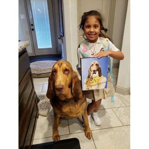 Crown and Paw - Canvas The Southern Belle - Custom Pet Canvas