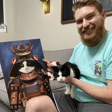 Crown and Paw - Canvas The Samurai - Custom Pet Canvas