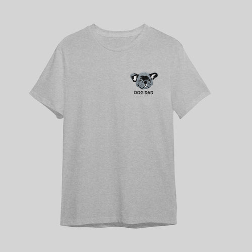 Crown and Paw - T-Shirt Custom Embroidered Pet Face T-Shirt S / Sport Grey / Full Color