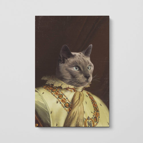 Crown and Paw - Canvas The Emperor - Custom Pet Canvas