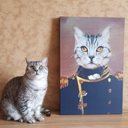 Crown and Paw - Canvas The Admiral - Custom Pet Canvas