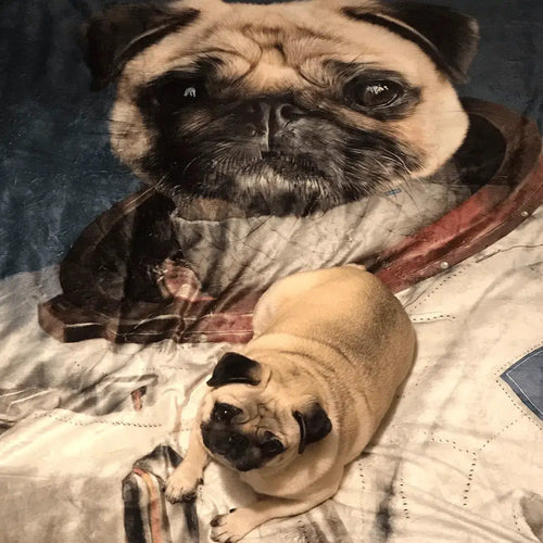 Crown and Paw - Blanket The Astronaut - Custom Pet Blanket