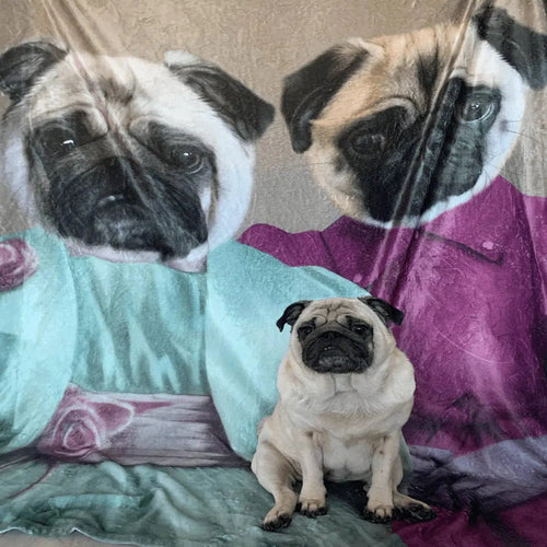 Crown and Paw - Blanket The Sisters - Custom Pet Blanket