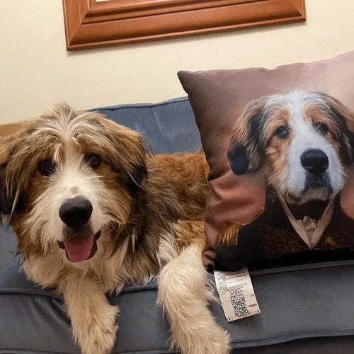 Crown and Paw - Throw Pillow The General - Custom Throw Pillow