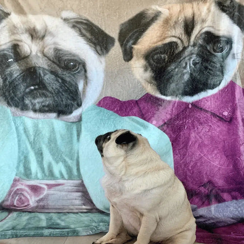 Crown and Paw - Blanket The Sisters - Custom Pet Blanket