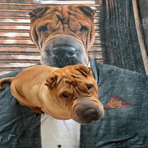Crown and Paw - Blanket The Mobster - Custom Pet Blanket