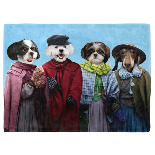 Crown and Paw - Blanket Little Women - Custom Pet Blanket 30" x 40" / Winter