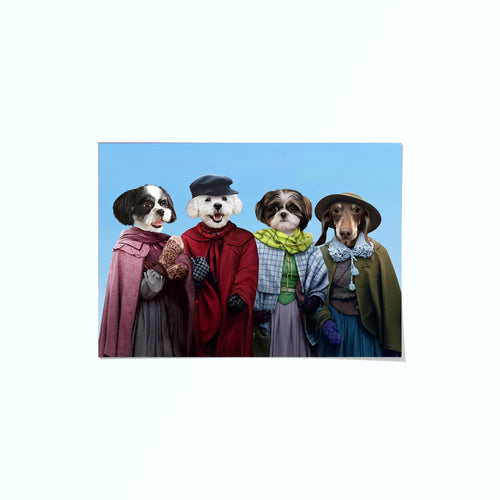 Crown and Paw - Poster Little Women - Custom Pet Poster 8.3" x 11.7" / Winter
