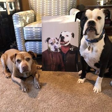Crown and Paw - Canvas The Outlaws - Custom Pet Canvas