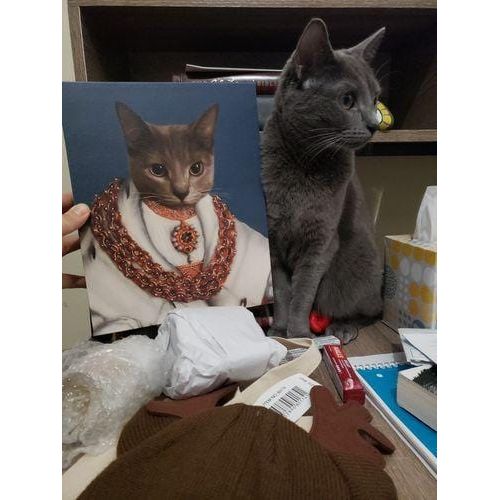 Crown and Paw - Canvas The Heiress - Custom Pet Canvas