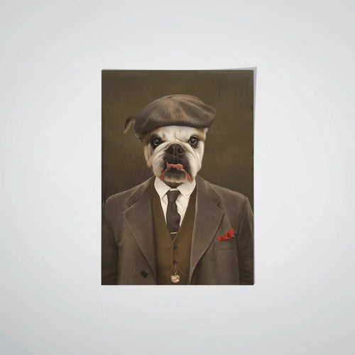 Crown and Paw - Poster The British Gangster - Custom Pet Poster 8.3" x 11.7" / Unframed