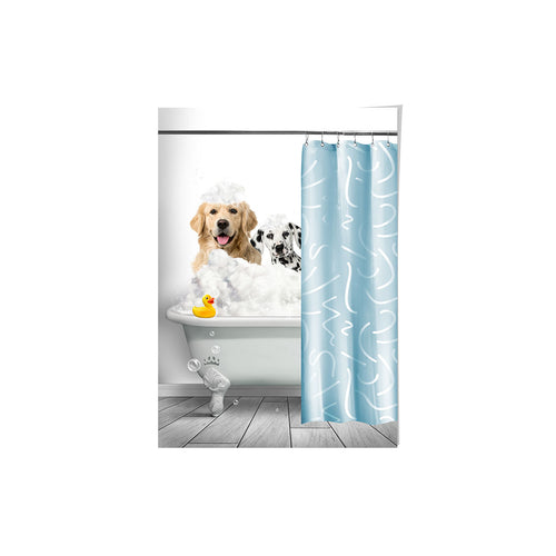 Bath Tub Pet Portrait (Two Pets) - Custom Pet Art