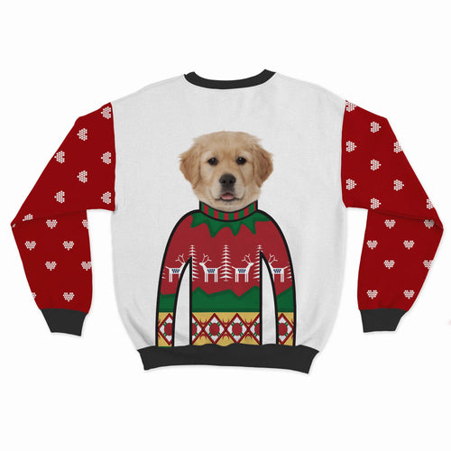 Crown and Paw - Custom Clothing Premium Christmas Sweatshirt Snow White / Hearts / S