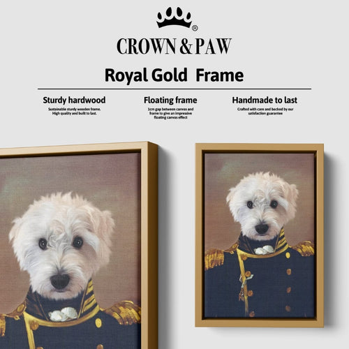 Crown and Paw - Canvas The Admiral - Custom Pet Canvas