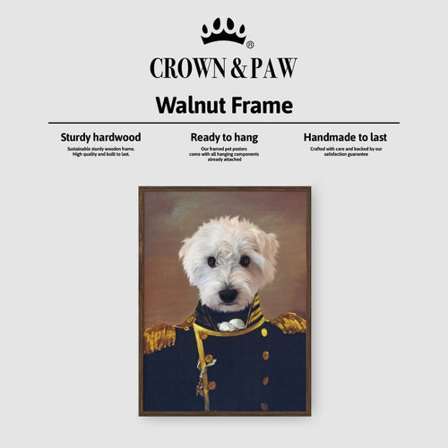 Crown and Paw - Poster The Admiral - Custom Pet Poster