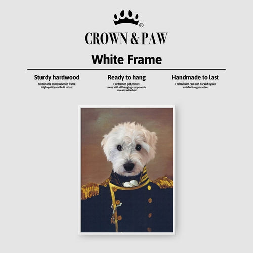 Crown and Paw - Poster The Admiral - Custom Pet Poster