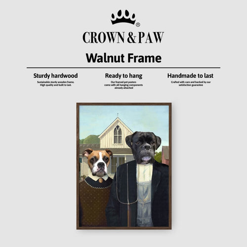 Crown and Paw - Poster The American Gothic - Custom Pet Poster