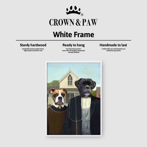 Crown and Paw - Poster The American Gothic - Custom Pet Poster