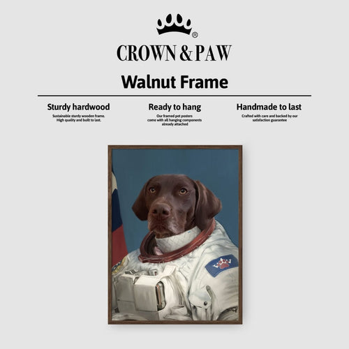 Crown and Paw - Poster The Astronaut - Custom Pet Poster