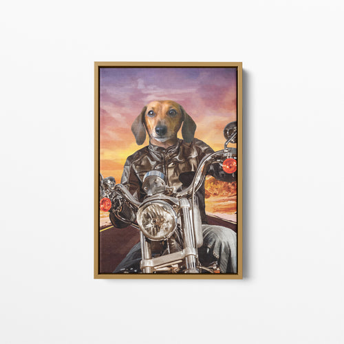 The Biker - Custom Pet Canvas