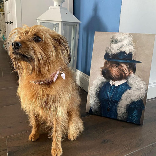 Crown and Paw - Canvas The Boa Lady - Custom Pet Canvas