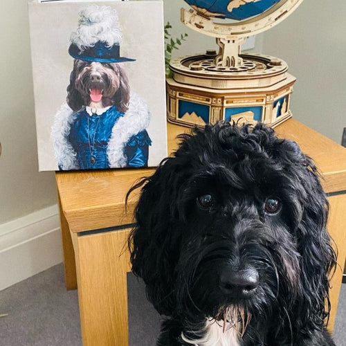 Crown and Paw - Canvas The Boa Lady - Custom Pet Canvas