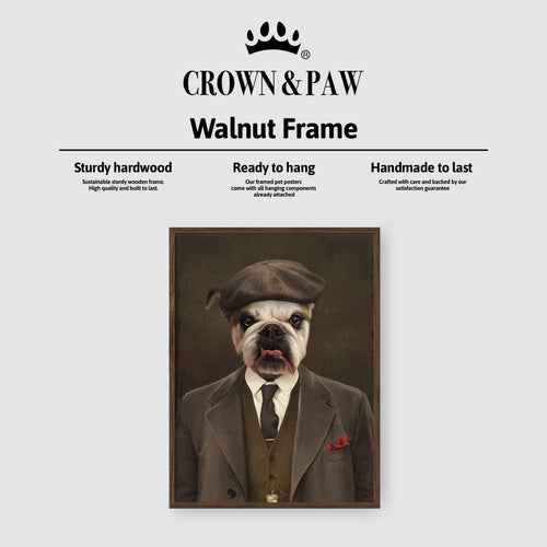 Crown and Paw - Poster The British Gangster - Custom Pet Poster