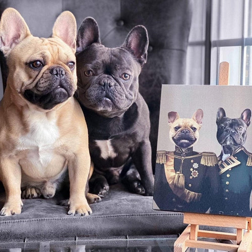 Crown and Paw - Canvas The Brothers In Arms - Custom Pet Canvas