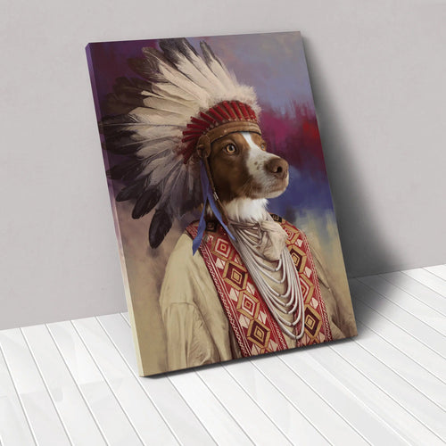 Crown and Paw - Canvas The Chief - Custom Pet Canvas