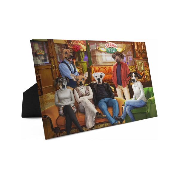 Six Coffee House Friends - Custom Standing Canvas