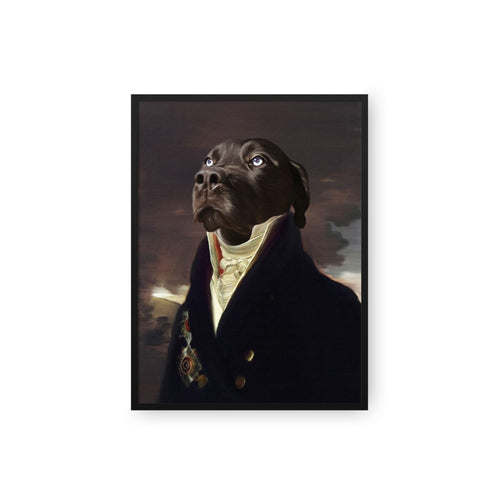 Crown and Paw - Poster The Count - Custom Pet Poster 8.3" x 11.7" / Black