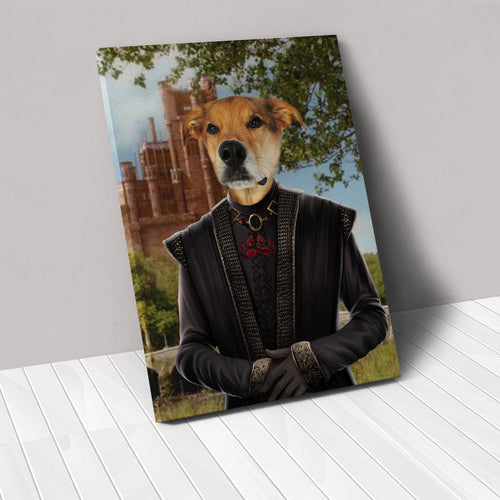 Crown and Paw - Canvas The Dragon King - Custom Pet Canvas 8" x 10" / Castle 1