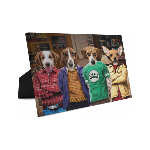 Four Nerd Friends - Custom Standing Canvas