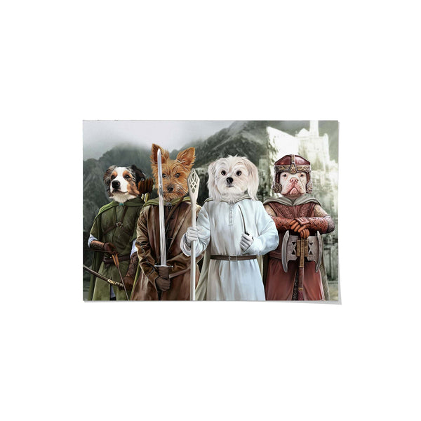 The Four Pawtectors - Custom Pet Poster