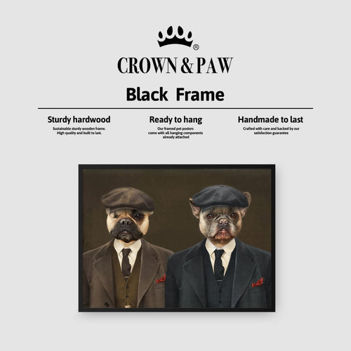 Crown and Paw - Poster The Gangster Brothers - Custom Pet Poster