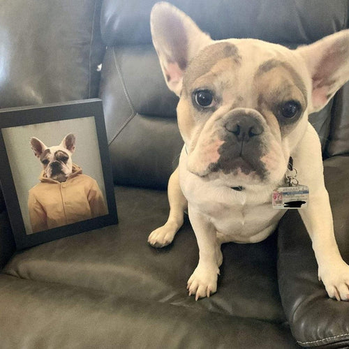 Crown and Paw - Custom Crown and Paw Halloween Pet Portrait