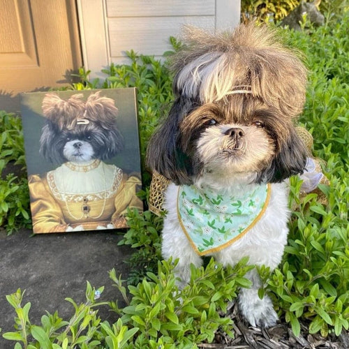 Crown and Paw - Canvas The Golden Girl - Custom Pet Canvas