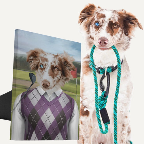 Crown and Paw - Standing Canvas The Golfer - Custom Standing Canvas