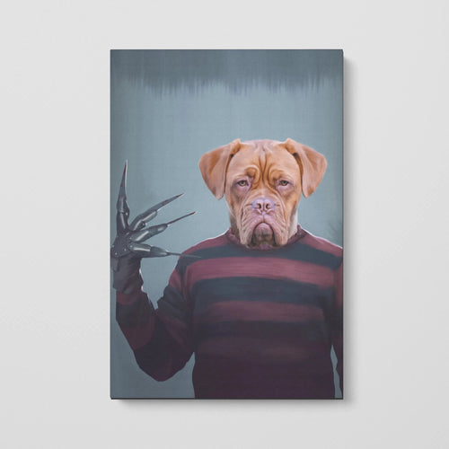 Crown and Paw - Canvas Custom Crown and Paw Halloween Pet Portrait