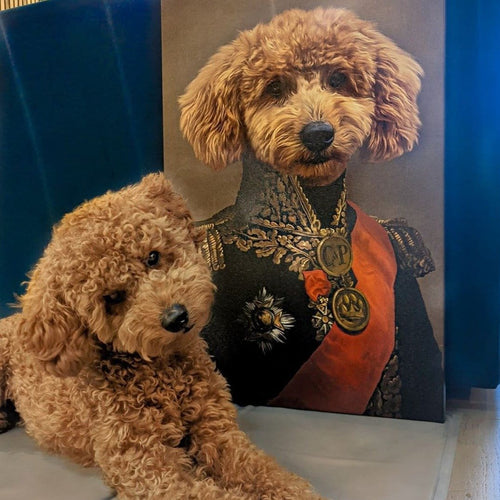 Crown and Paw - Canvas The Major - Custom Pet Canvas