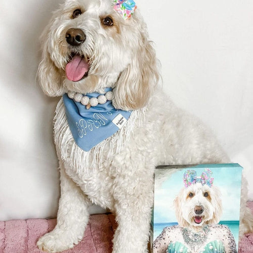 Crown and Paw - Canvas The Mermaid - Custom Pet Canvas