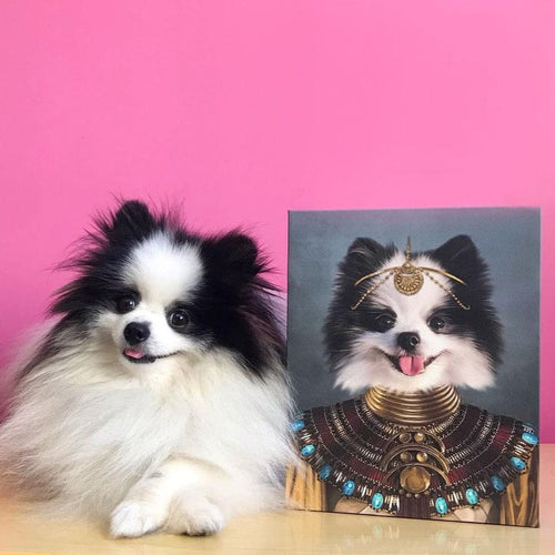 Crown and Paw - Canvas The Nubian Queen - Custom Pet Canvas