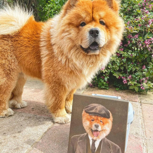 Crown and Paw - Canvas The British Gangster - Custom Pet Canvas