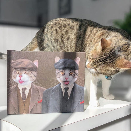 Crown and Paw - Canvas The Gangster Brothers - Custom Pet Canvas