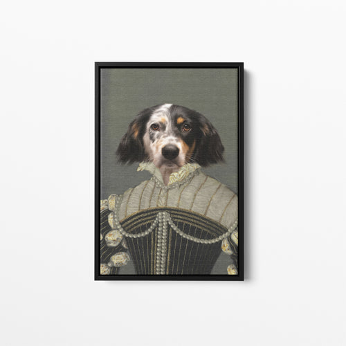 The Pearled Lady - Custom Pet Canvas
