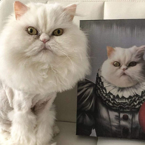 Crown and Paw - Custom Crown and Paw Halloween Pet Portrait