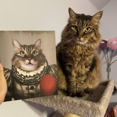 Crown and Paw - Custom Crown and Paw Halloween Pet Portrait
